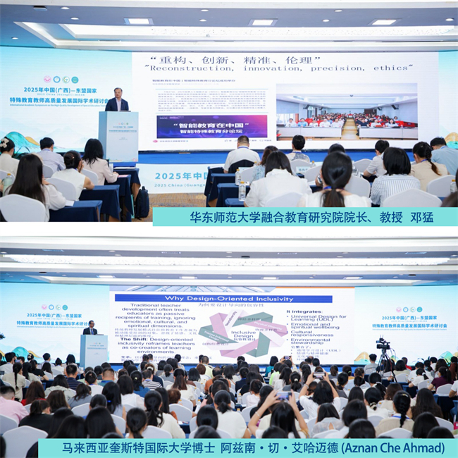 图为国内外专家学者授课现场